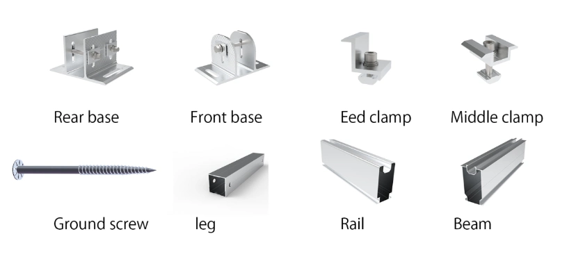 Solar Ground Mount Racking PV Mount PV Structure Pole Bracket for Solar Panels Free Design